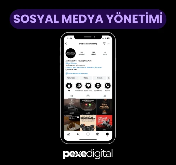 Mağaza Sosyal Medya Yönetimi Pexe Digital